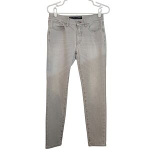 Ralph Lauren Black Label 400 Skinny Jeans Womens Size 29 Gray Mid Rise Denim